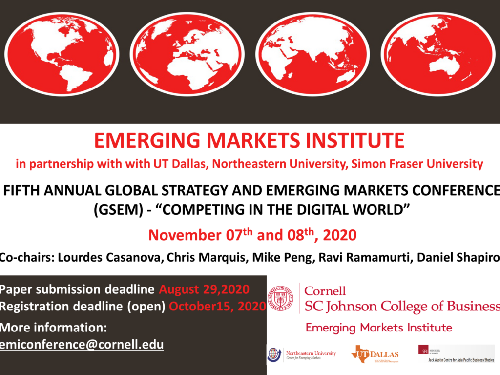 Emerging Markets Institute Cornell Johnson