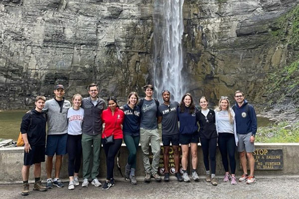 Image of Park Fellows on a hike at Taughannock Falls State Park