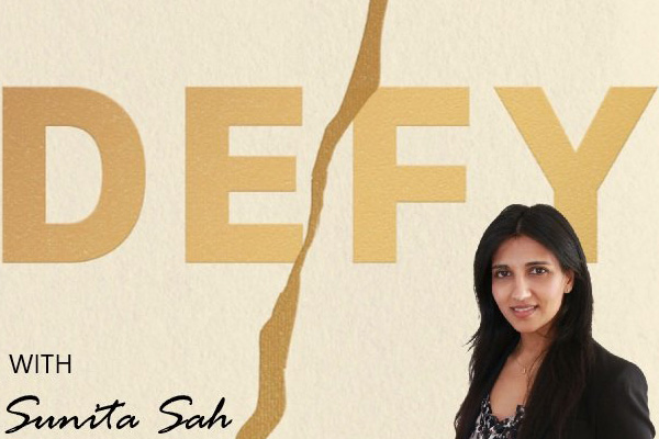 Image of Sunita Sah's new book, Defy: The Power of No in a World That Demands Yes.